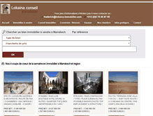 Tablet Screenshot of lokaina-immobilier.com